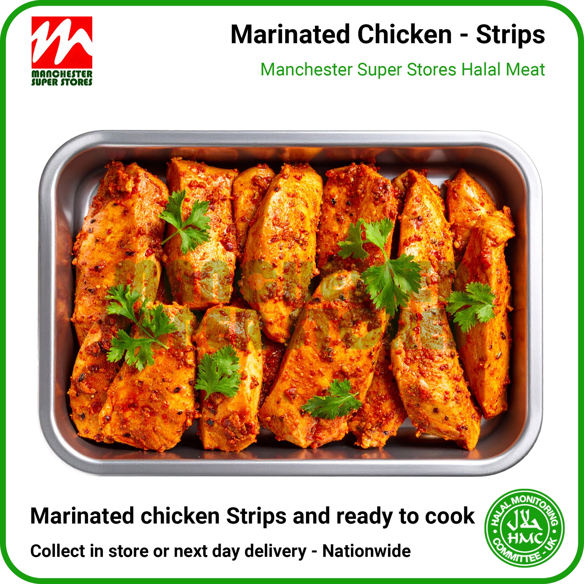Marinade Chicken Breast Strips - HMC Halal Poultry